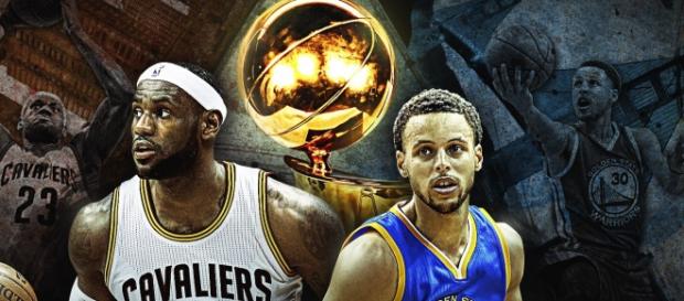 Stephen Curry (derecha) buscará igualar en campeonatos a toda una leyenda de la última década, LeBron James (izquierda) Stephen Curry (derecha) buscará igualar en campeonatos a toda una leyenda de la última década, LeBron James (izquierda)