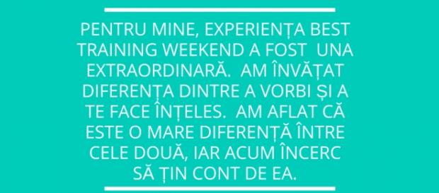 Impresiile unui participant la BEST Training Weekend 2015 Impresiile unui participant la BEST Training Weekend 2015
