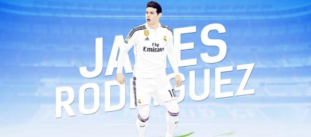 Jugador del Real Madrid: James Rodríguez. Jugador del Real Madrid: James Rodríguez.