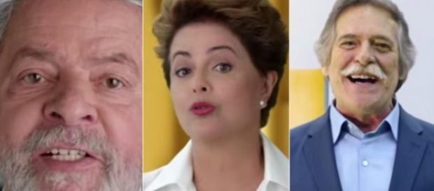 Lula, Dilma e Zé de Abreu - Foto/Montagem Lula, Dilma e Zé de Abreu - Foto/Montagem