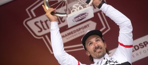 Fabian Cancellara, la vittoria alla Strade Bianche - Foto Ansa/Peri