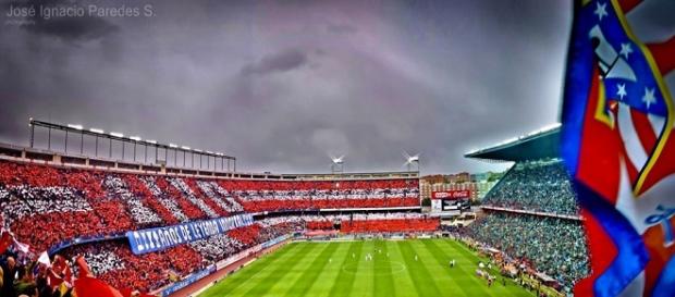 El estadio Vicente Calderón, casa de los "colchoneros". El estadio Vicente Calderón, casa de los "colchoneros".