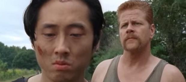 TWD season 7, spoilers about Glenn and Abraham. Screencap: Walking Dead via YouTube TWD season 7, spoilers about Glenn and Abraham. Screencap: Walking Dead via YouTube