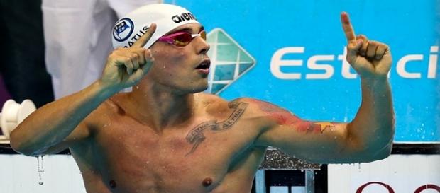 O nadador brasileiro Bruno Fratus O nadador brasileiro Bruno Fratus