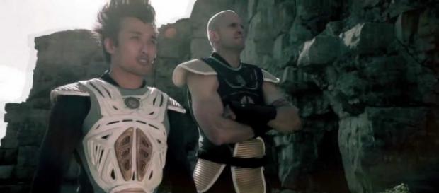 Vegeta y nappa live action tras su llegada a la tierra. Vegeta y nappa live action tras su llegada a la tierra.