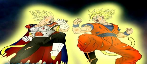 Goku contra el principe Vegeta Goku contra el principe Vegeta