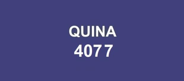 Prêmio Quina 4077; Dezenas anunciadas no Espaço Caixa Loterias. Prêmio Quina 4077; Dezenas anunciadas no Espaço Caixa Loterias.