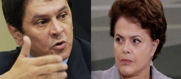 Roberto Jefferson e Dilma Rousseff - Foto/Montagem Roberto Jefferson e Dilma Rousseff - Foto/Montagem
