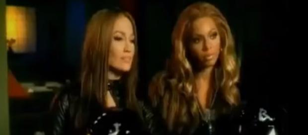 Screenshot of Jennifer Lopez and Beyonce. JLoGreece1/YouTube. Screenshot of Jennifer Lopez and Beyonce. JLoGreece1/YouTube.