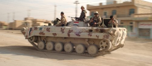l'esercito iracheno entra a Fallujah