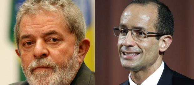 Ex-presidente Lula e Marcelo Odebrecht em destaque. Ex-presidente Lula e Marcelo Odebrecht em destaque.