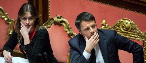 Matteo Renzi ed il ministro delle riforme Maria Elena Boschi