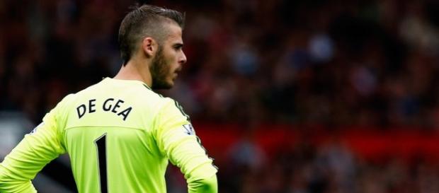 David De Gea disputando un partido con el Manchester United David De Gea disputando un partido con el Manchester United
