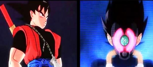 Goku en su versión Xeno Vs Evil Vegeta. Goku en su versión Xeno Vs Evil Vegeta.