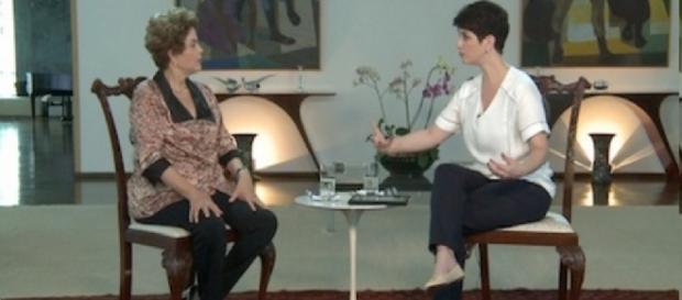 Dilma Rousseff e Mariana Godoy - Foto/Reprodução: RedeTV Dilma Rousseff e Mariana Godoy - Foto/Reprodução: RedeTV
