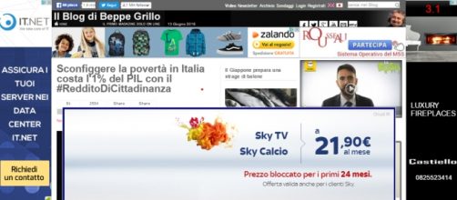 Homepage Il blog di Beppe Grillo