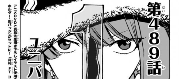 Primera pagina del manga numero 489 de Fairy Tail Primera pagina del manga numero 489 de Fairy Tail