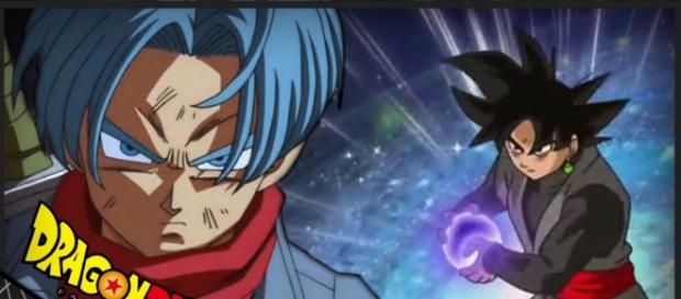 Trunks del futuro y el enemigo Goku Black Trunks del futuro y el enemigo Goku Black