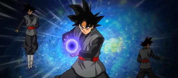 Black Goku utilizando una técnica característica de Goku Black Goku utilizando una técnica característica de Goku