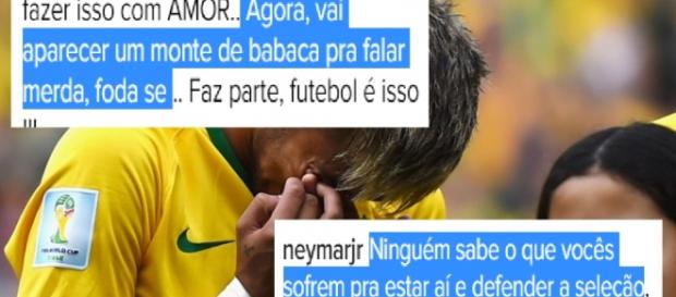 Neymar chama críticos de babacas que falam merda Neymar chama críticos de babacas que falam merda