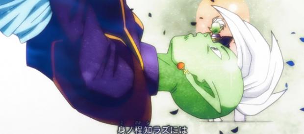 Supuesto Supremo Kaiosama siendo asesinado por Gokú Black. Supuesto Supremo Kaiosama siendo asesinado por Gokú Black.