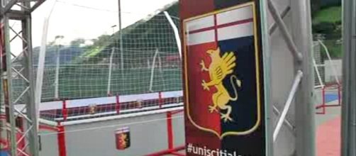 Allestimento del Genoa Cfc in occasione del ritiro a Neustift