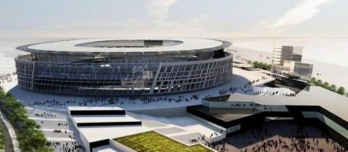 foto del progetto del nuovo stadio della Roma.