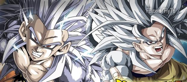 Dragon Ball Super: Goku y Vegeta SSJ Dios Blanco Dragon Ball Super: Goku y Vegeta SSJ Dios Blanco
