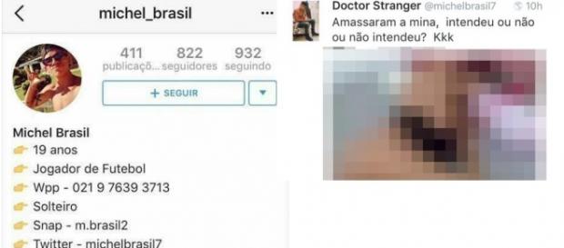 Michel Brasil responderá pelo crime de divulgação de imagem da menor, mas não há provas contra ele de participação no estupro. Michel Brasil responderá pelo crime de divulgação de imagem da menor, mas não há provas contra ele de participação no estupro.