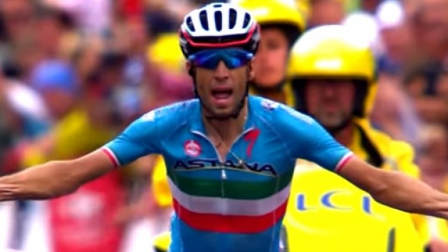 Vincenzo Nibali, la vittoria di La Toussuire al Tour dello scorso anno