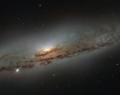 Hubble sees planet while being devoured by hungry galaxy