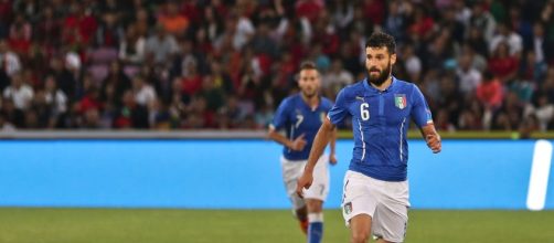 Antonio Candreva in azione in Nazionale.