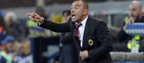 L'allenatore del Milan, Cristian Brocchi.