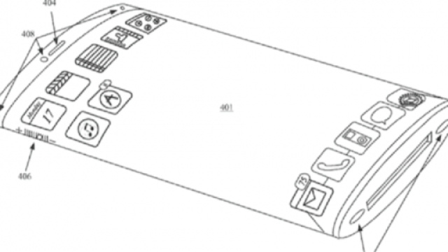 Il disegno del brevetto del display trasparente