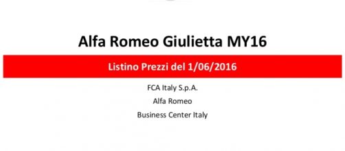 Alfa Romeo Giulietta: cambia il listino prezzi