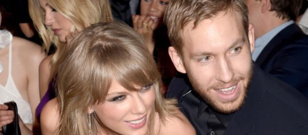 Calvin e Taylor no Billboard Music Awards de 2015 Calvin e Taylor no Billboard Music Awards de 2015