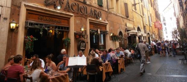 Un'immagine suggestiva del centro storico di Roma Un'immagine suggestiva del centro storico di Roma