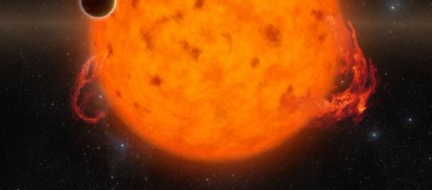 Baby exoplanet found orbiting young star. Baby exoplanet found orbiting young star.