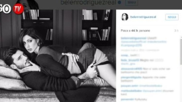 Belen e Stefano bollenti sui social