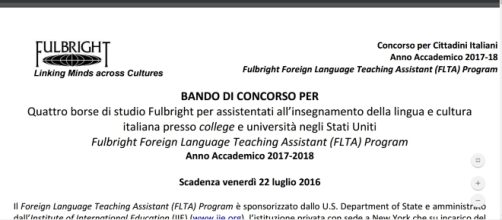 Assistenti di lingua italiana in Usa