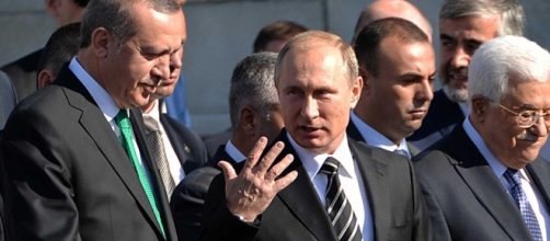 Il Predidente russo Putin durante una visita di Stato in Turchia