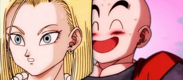 la suerte de Krilin y su astucia para conquistar mujeres. la suerte de Krilin y su astucia para conquistar mujeres.