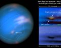Black Spot below bright clouds on Neptune