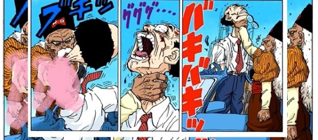 Escena censurada del anime DBZ. Escena censurada del anime DBZ.