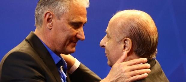 Tite e Marco Polo Del Nero, presidente da CBF Tite e Marco Polo Del Nero, presidente da CBF