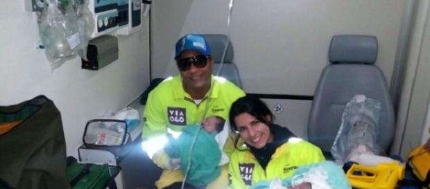 Gêmeos nascem dentro de ambulância na BR 040 (Foto: Reprodução/Google) Gêmeos nascem dentro de ambulância na BR 040 (Foto: Reprodução/Google)