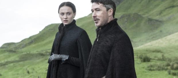 Sansa Stark junto a Meñique - Juego de Tronos Sansa Stark junto a Meñique - Juego de Tronos