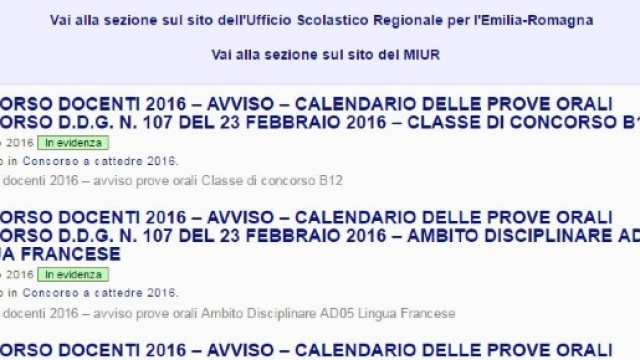 calendari aggiornati delle prove orali concorso docenti 2016