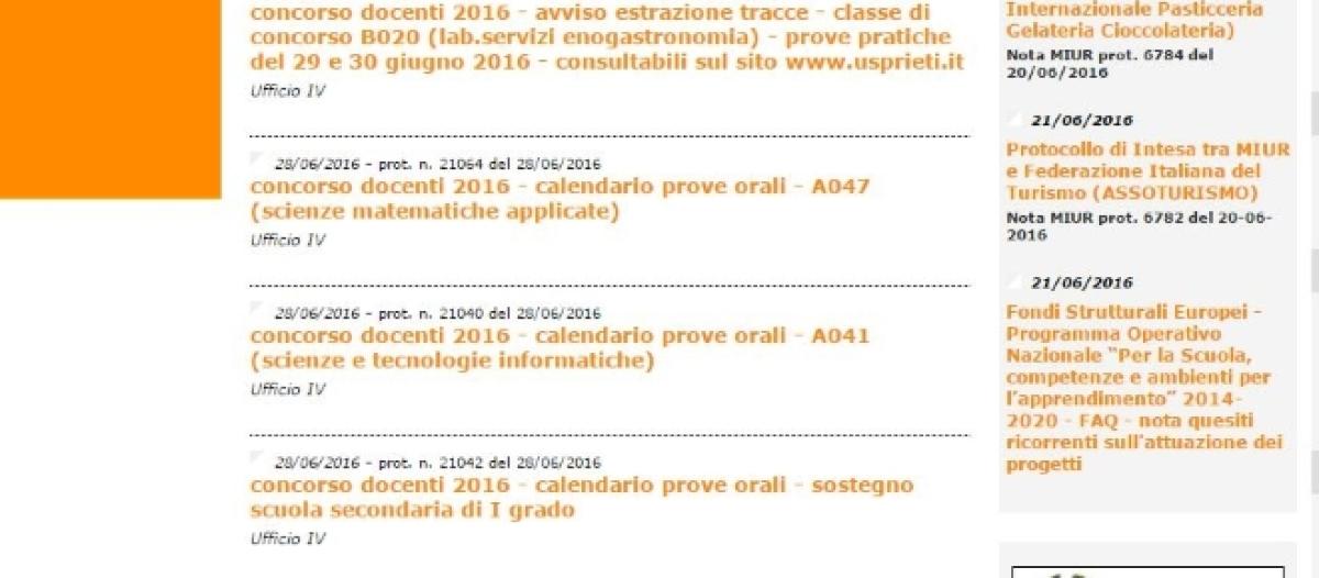 Concorso docenti: al via gli orali in Emilia e Lombardia