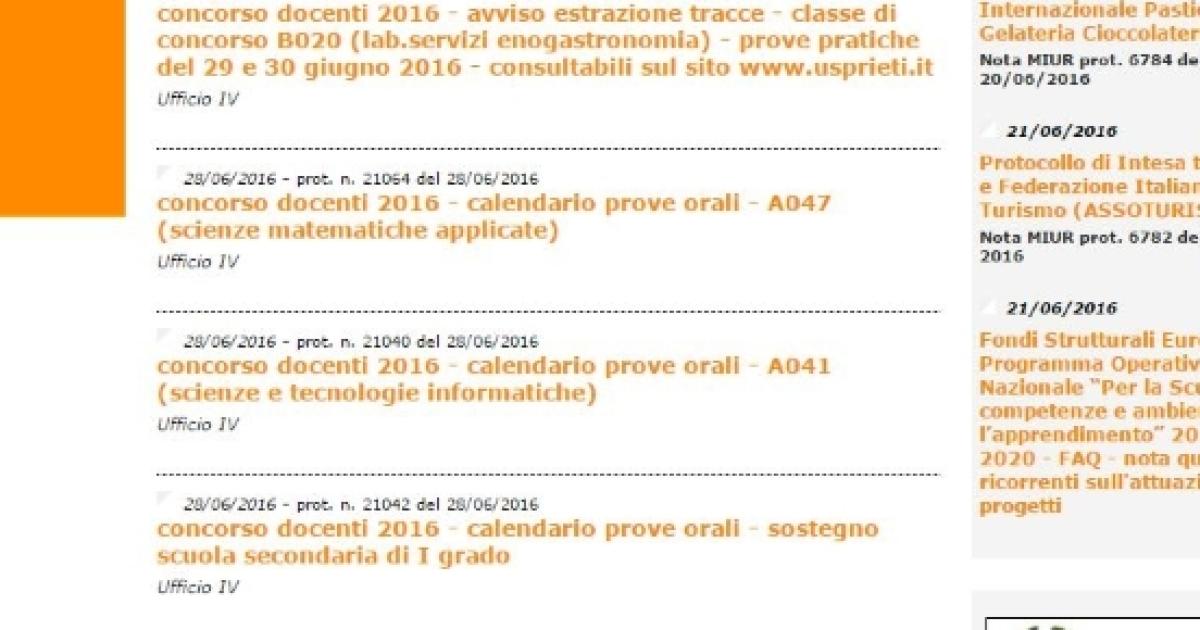 Concorso docenti: al via gli orali in Emilia e Lombardia